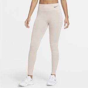 NWT Nike Epic Luxe Run Division mid rise wool running leggings Size M